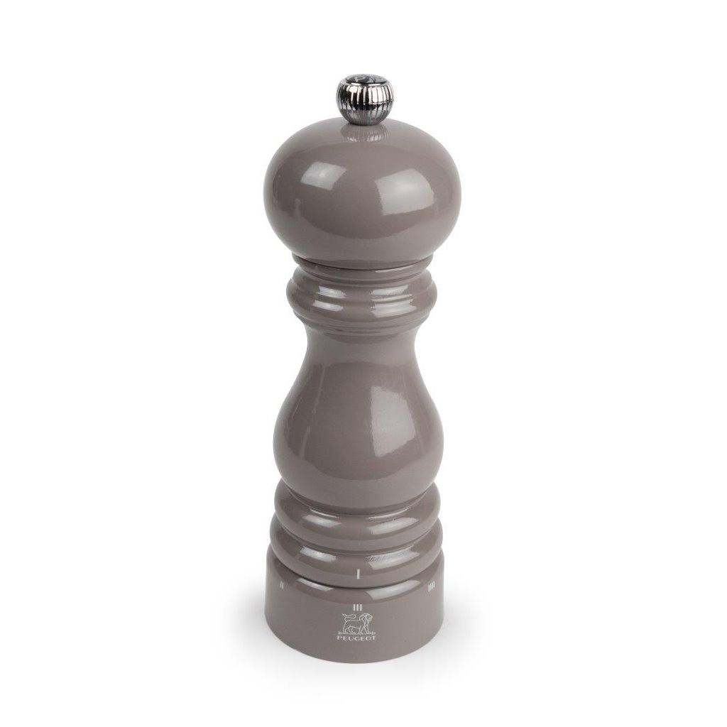 Moulin à poivre manuel u'Select en bois laqué, taupe, 18 cm - Visuel 0